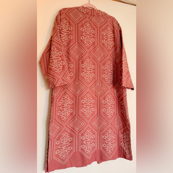 Oversized Embroidered Kimono Coat - Picture 5 of 8